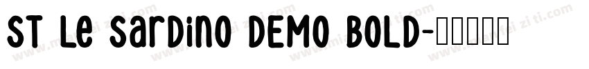 ST Le Sardino DEMO Bold字体转换